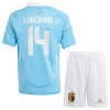 Conjunto (Camiseta+Pantalón Corto) Bélgica Lukebakio 14 Segunda Equipación Euro 2024 - Niño